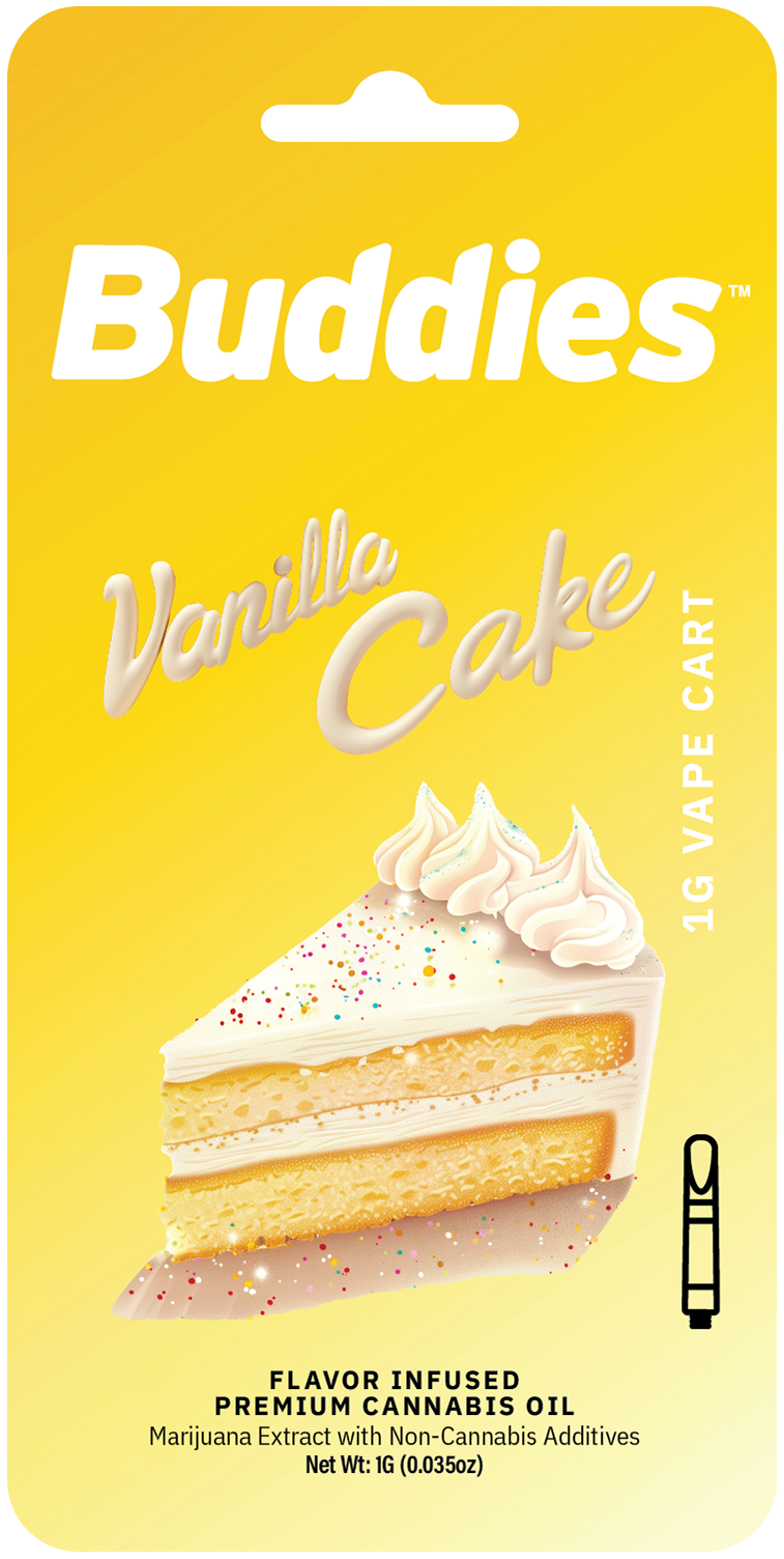 Buddies: Buddies Flavored - Vanilla Cake - Green Leaf Special