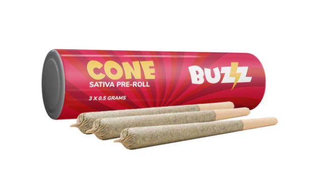 Buzz : Cones Sativa Pre-Rolls (3pk)