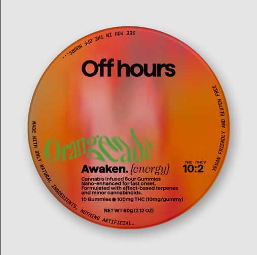 Off Hours | Gummies | Awaken | Orangeade | 100mg THC