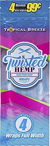 TWISTED HEMP WRAPS I TROPICAL BREEZE I 4PK