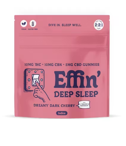 AWH Effin' Gummies Deep Sleep - Dreamy Dark Cherry (2:2:1 THC:CBN:CBD) 100mg