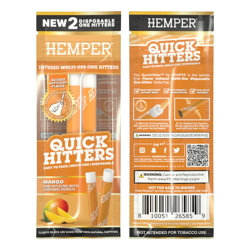 Hemper Quick Hitters-2pck Mango  Multi Use Disposable product photo