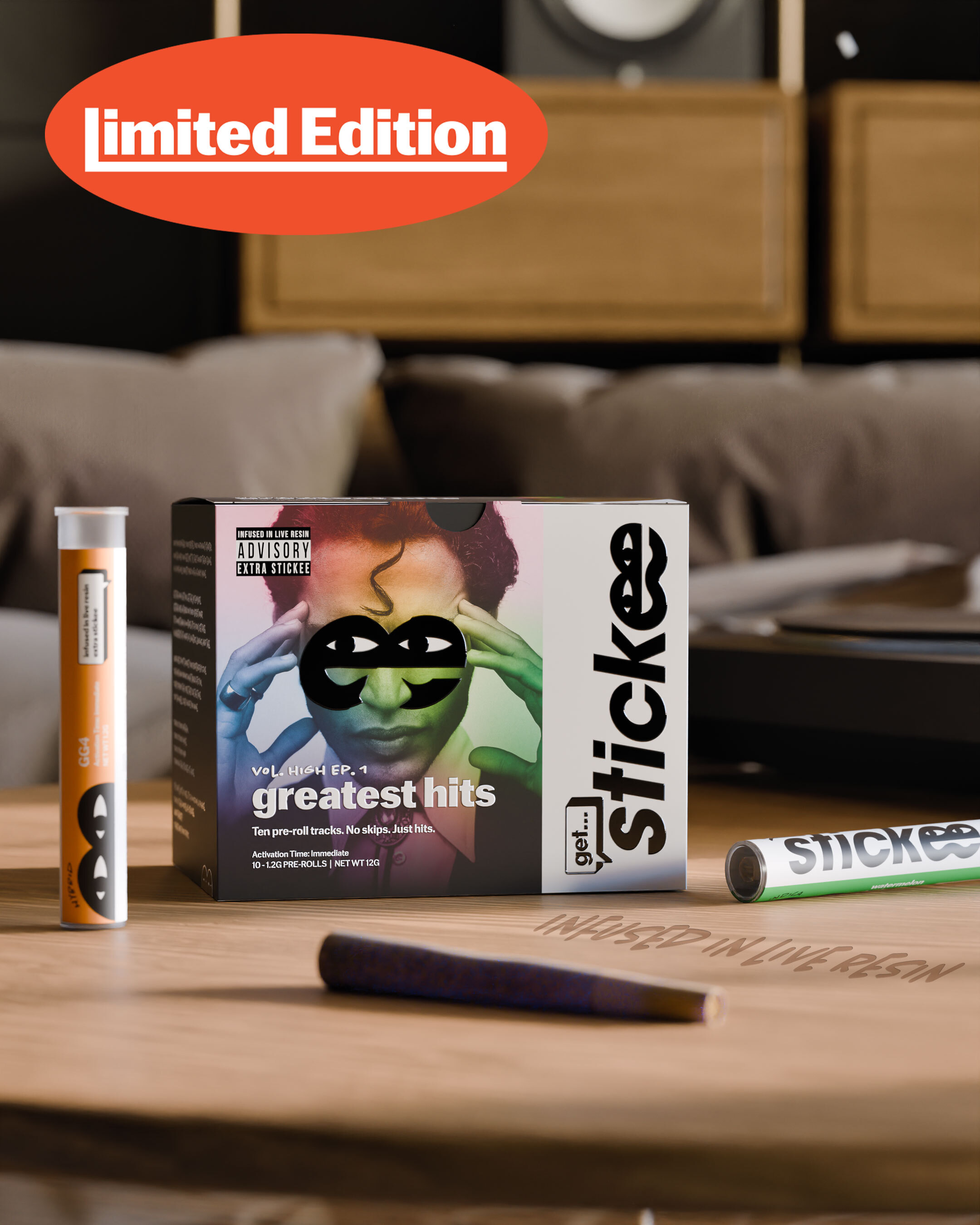 Limited Drop 10-Pack Variety | 10 x 1.2g Live Resin Infused Pre-Rolls 📀🪩 Greatest Hits