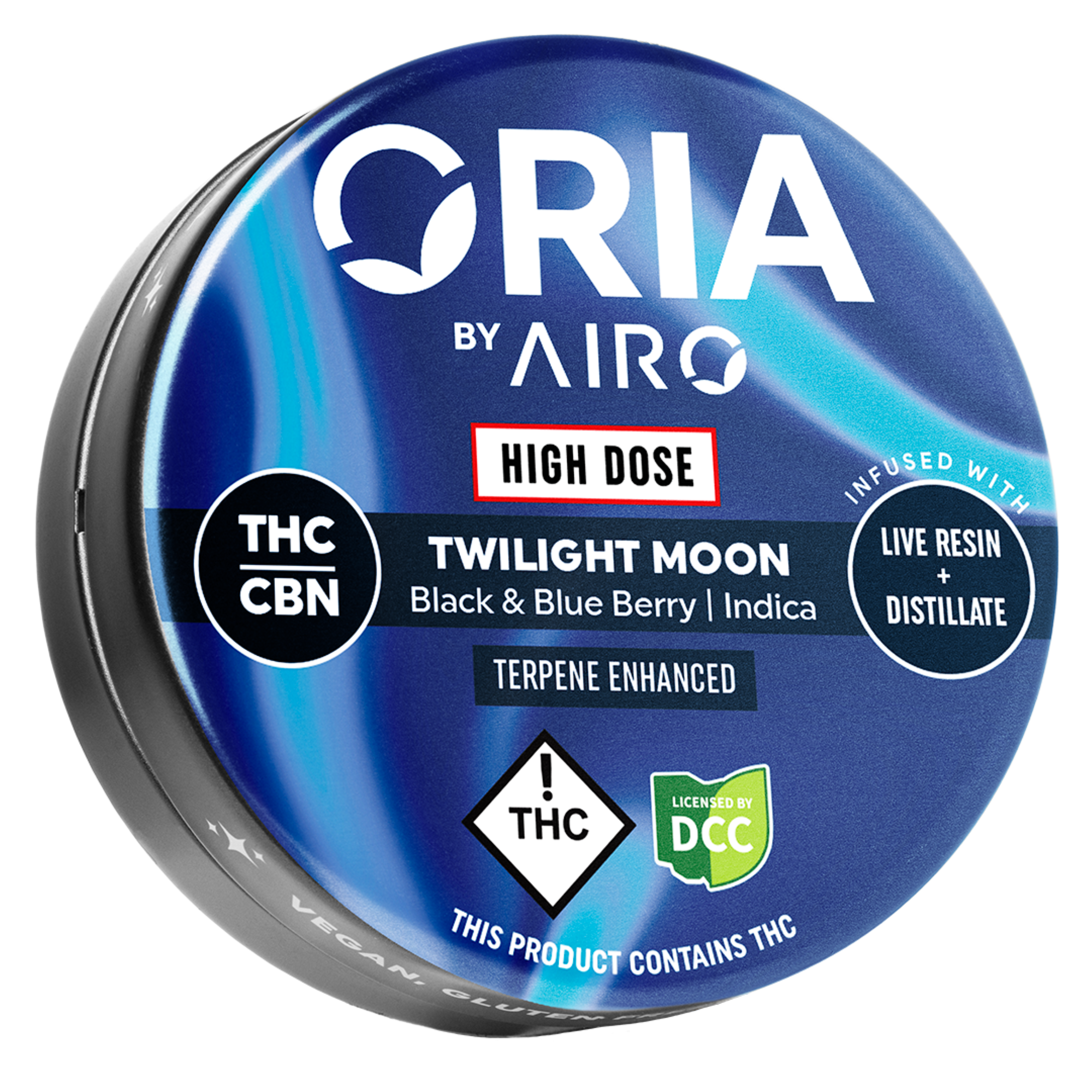 Airo Oria | 10 pack High Dose Crescent Blues + CBN Live Resin Gummies