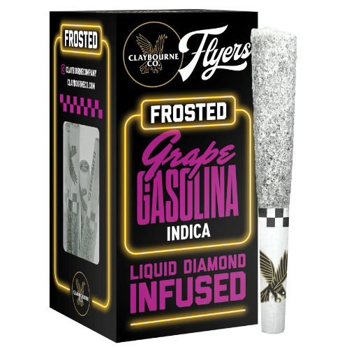 FLYERS FROSTED - INFUSED PREROLL - 5PK - INDICA - GRAPE GASOLINA