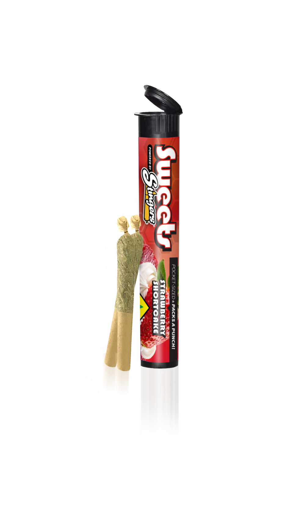 Stingers Sweets Strawberry Shortcake/ Blueberry Diesel (Sativa) .75g Infused Live Resin Pre-Roll