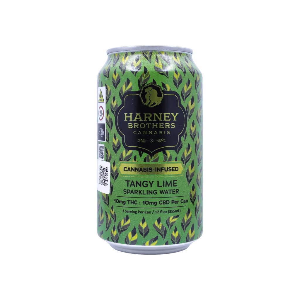 Harney Brothers Tangy Lime 1:1 THC:CBD 10mg Sparkling Water