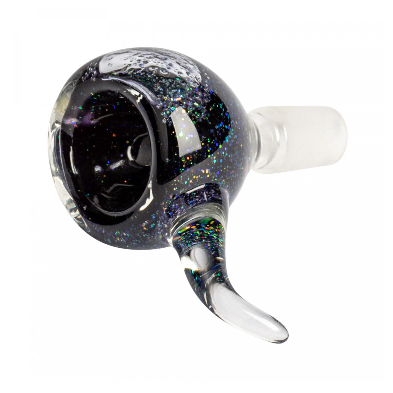 Black Sparkle Bowl Piece - 14mm