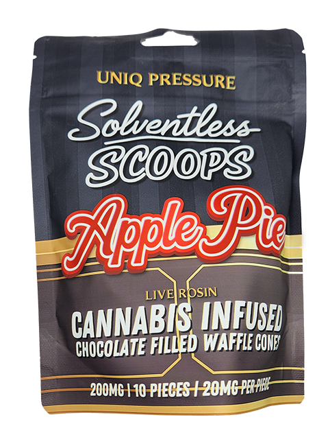 Apple Pie | 200MG Live Rosin Solventless Scoops | Uniq Pressure