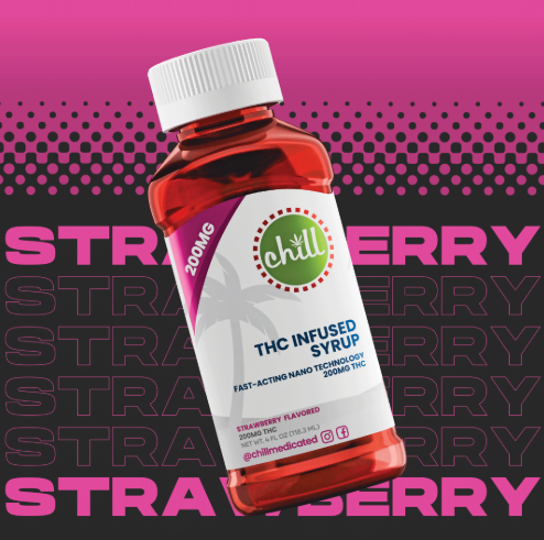 Chill Medicated - Strawberry Syrup - 200mg