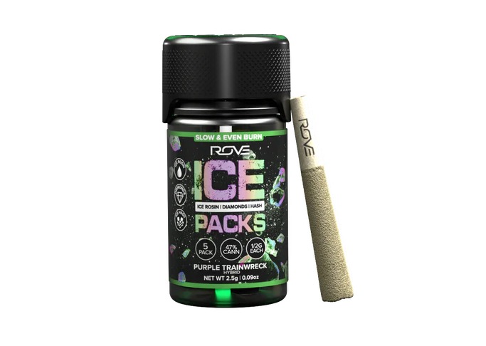 (BOGO) Purple Trainwreck | Infused Ice Packs (Rosin, Hash, and Diamonds) | 5pk | 2.5g