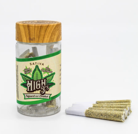 High 5's | Mimosa x Blue Dream #25 | 5pk Infused Prerolls | Sativa