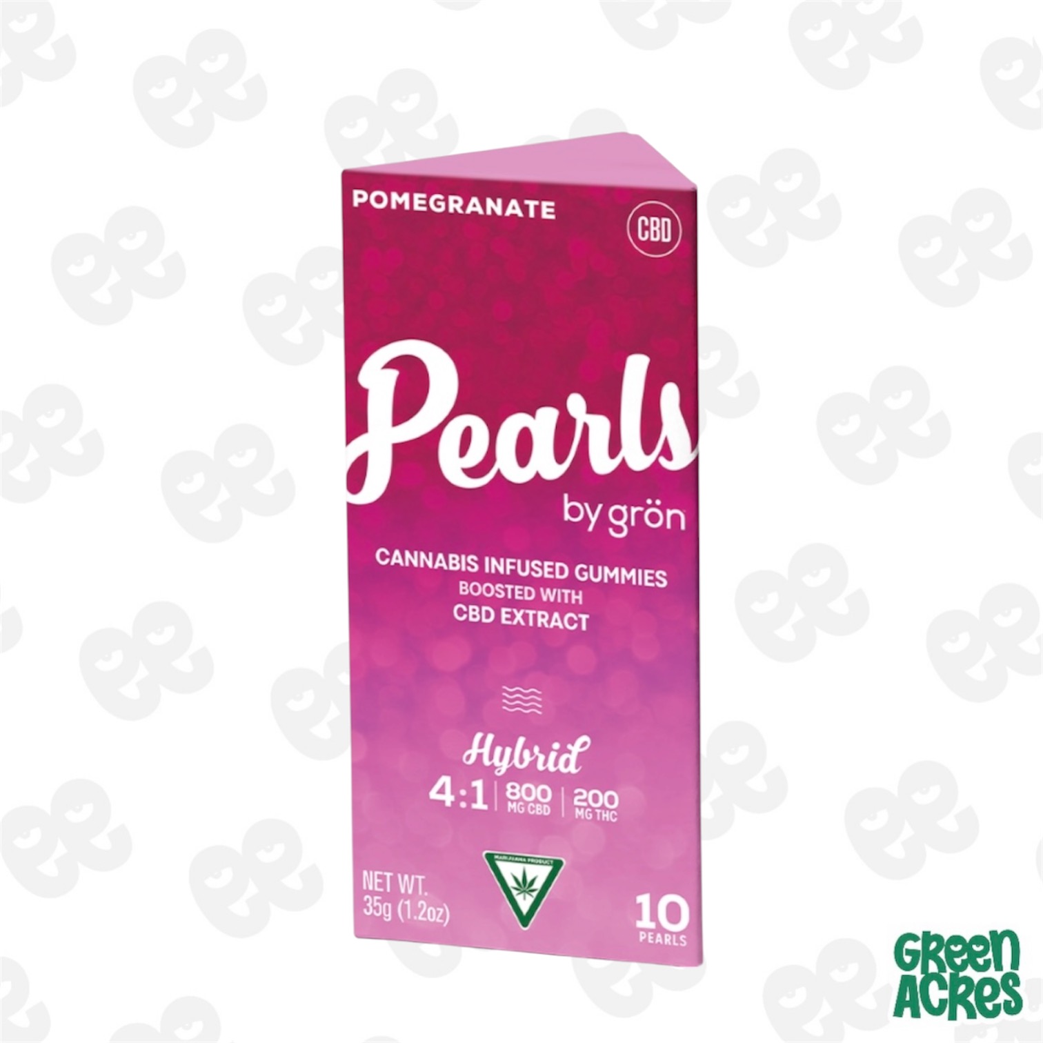 Pearls: Pomegranate 4:1 CBD:THC 200mg Gummies