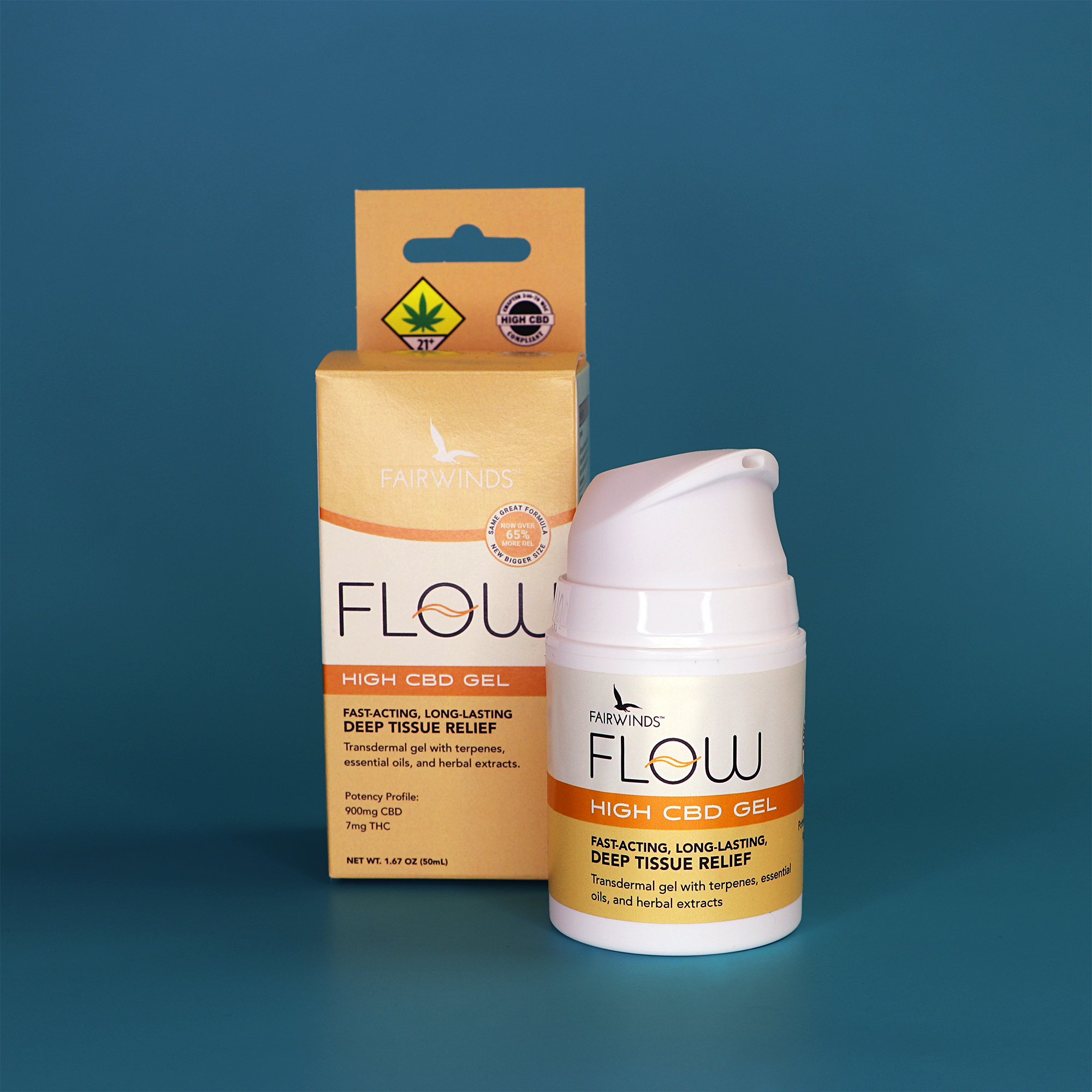 FLOW CBD Gel | 900mg CBD / 7mg THC