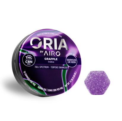 Ⓥ ORIA Full Spectrum Gummies 100mg: Grapple 2:1 10pk