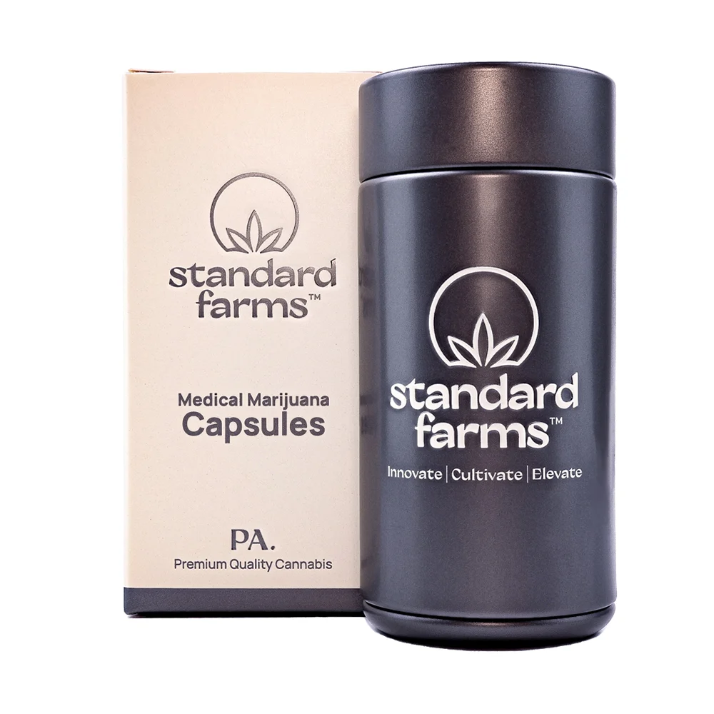 “Indica” 10:1 CBDTHC 10mg 30pk Capsules (Standard Farms)