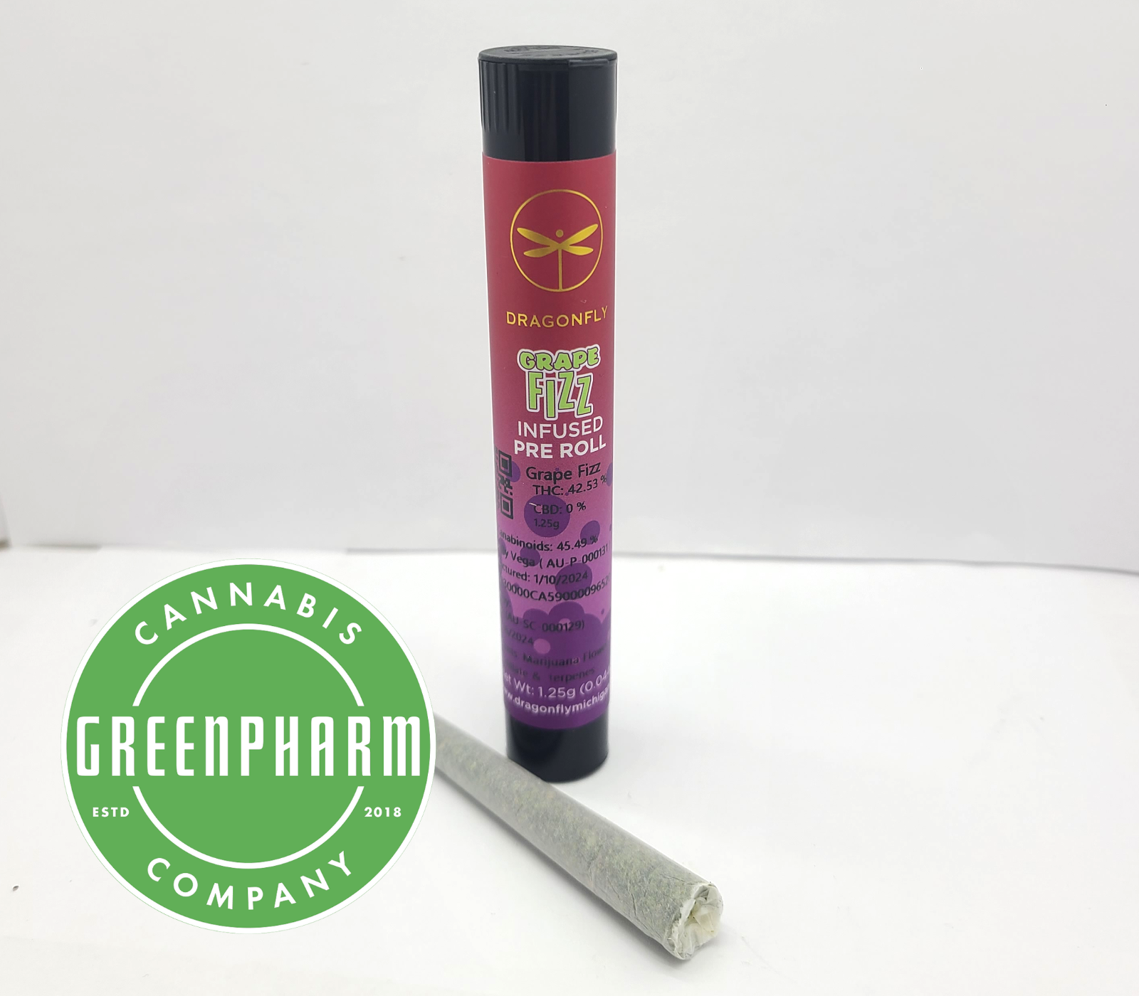 Infused Pre-Roll | Dragonfly | Grape Fizz