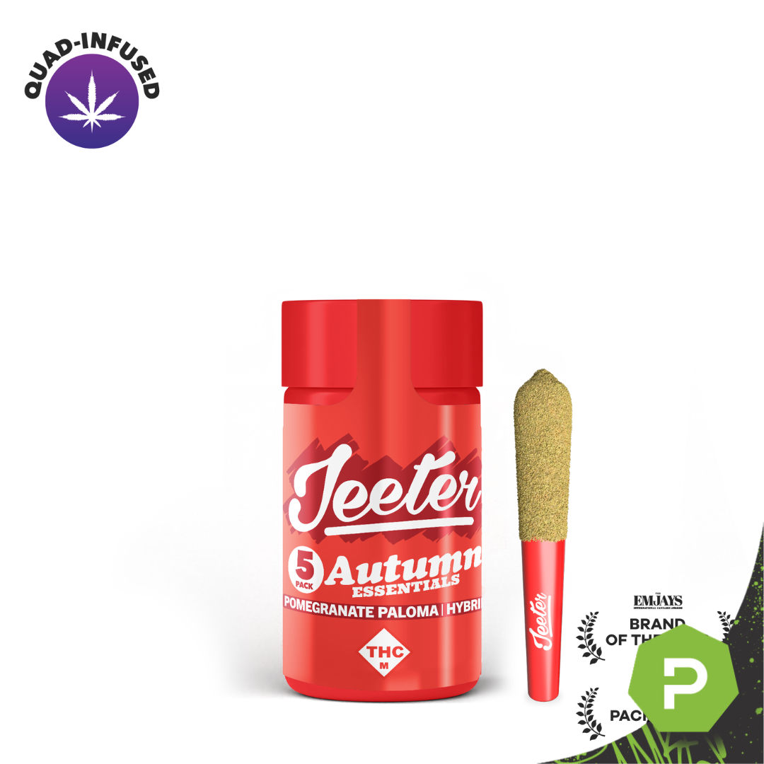 Jeeter | 0.5g x 5 Quad Infused Prerolls | Pomegranate Paloma (Seasonal)