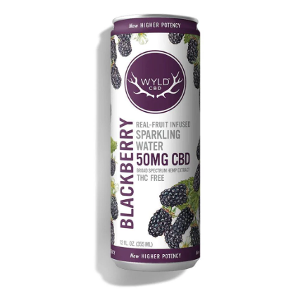 CBD 50mg  Blackberry Sparkling Water