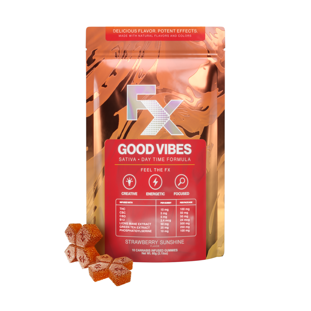 FX | Good Vibes Strawberry Sunshine | Gummies | Day-Time Sativa | 10pk | .1g by FX - edibles cannabis product