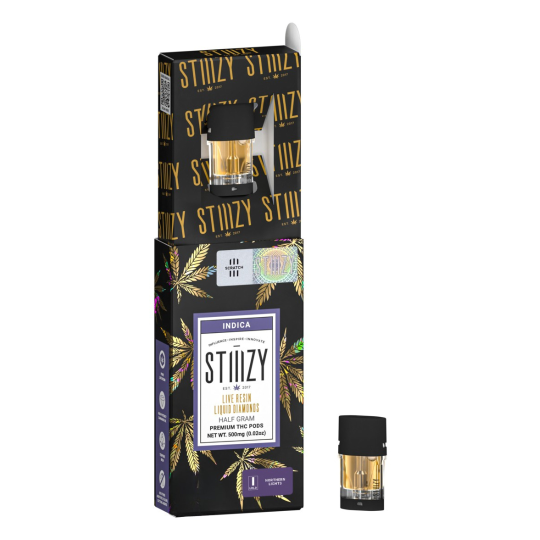 Stiiizy Northern Lights .5g Live Resin Diamonds Vape Pod
