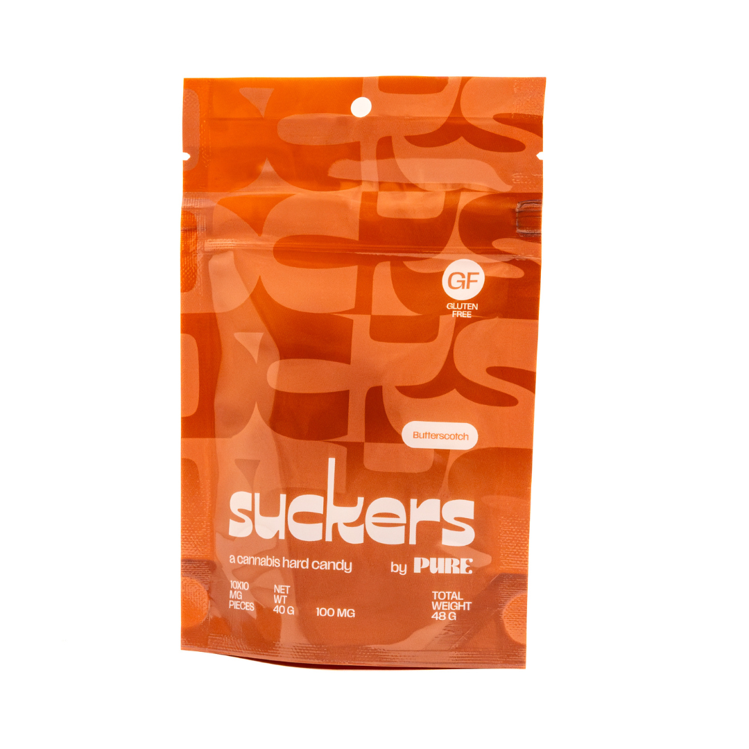 Butterscotch Suckers 10 Pack (H) | 100mg