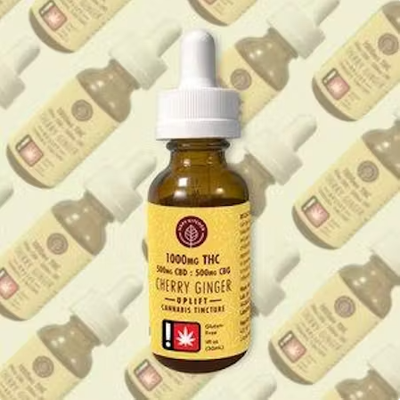 Cherry Ginger Tincture 2:1:1  THC:CBD:CBG :500mg:500mg