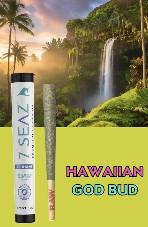 Infused Preroll Tsunami Hawaiian God