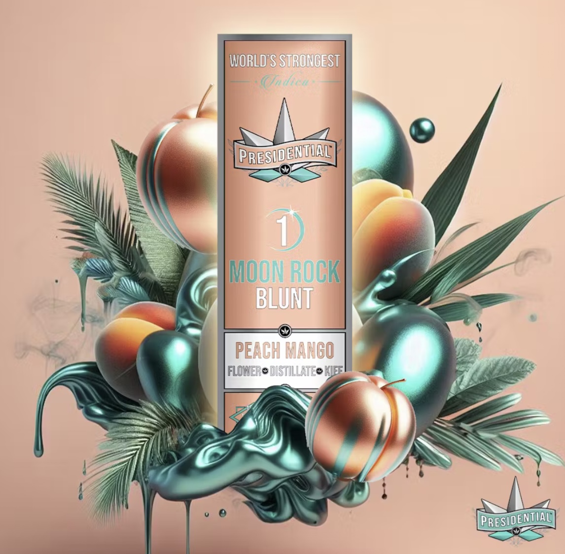 Presidential: Peach Mango 1.5G Moon Rock Blunt