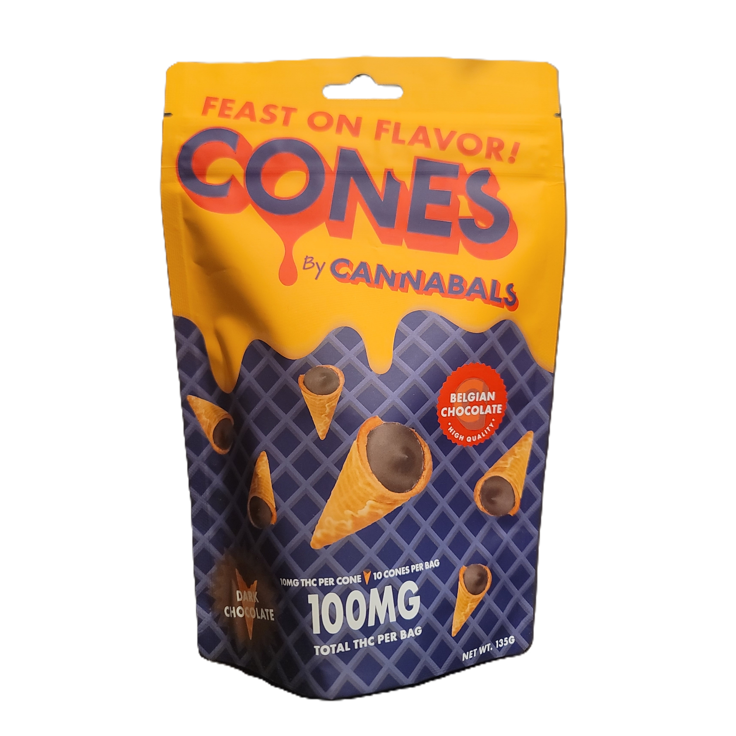 Cannabals | Dark Chocolate Cones | 10pk | 10mg ea