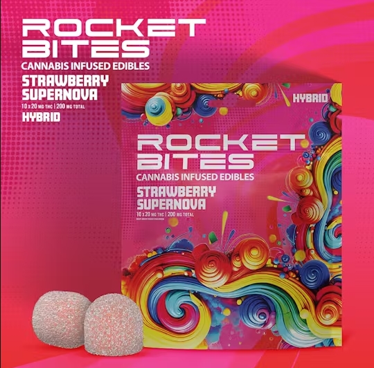Rocket Bites - 200mg- Strawberry Supernova