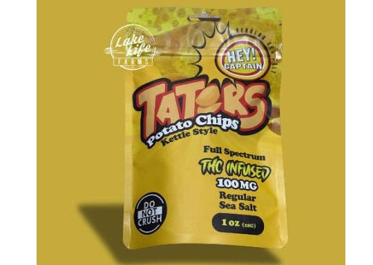 Hey Captain - 100mg Microsdose Tator Potato Chips  - Sea Salt