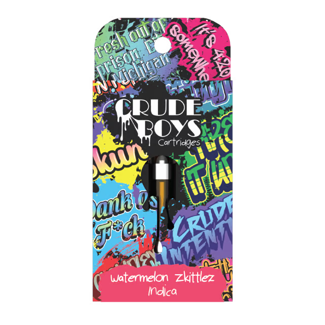 Crude Boys | Watermelon Zkittlez | 1g 510 Cart