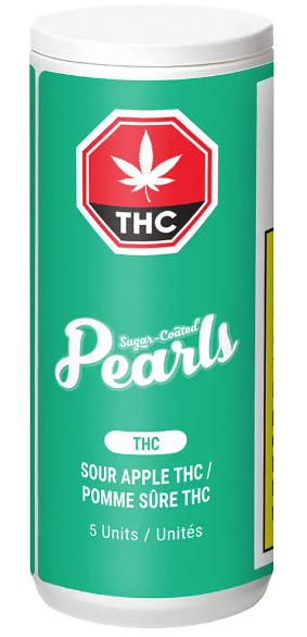 PEARLS BY GRON SOUR APPLE (H) CHEW - 2MG THC X 5