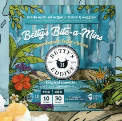 Betty's Eddies Tropical Smoothie fruit chews 5mg
