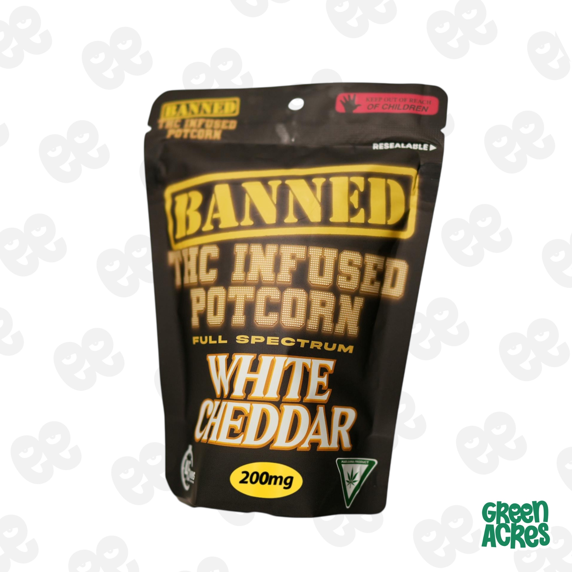 Banned: White Cheddar 200MG Potcorn