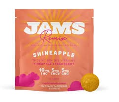 Jellies Remix 100mg (THC:THCV:CBG) 10ct Shineapple Strawberry Pineapple
