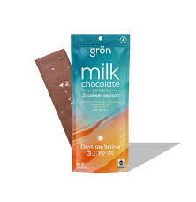 Chocolate Bar | Jacobean Sea Salt | Milk Chocolate | 3:1 CBG :THC  | Sativa | 100mg