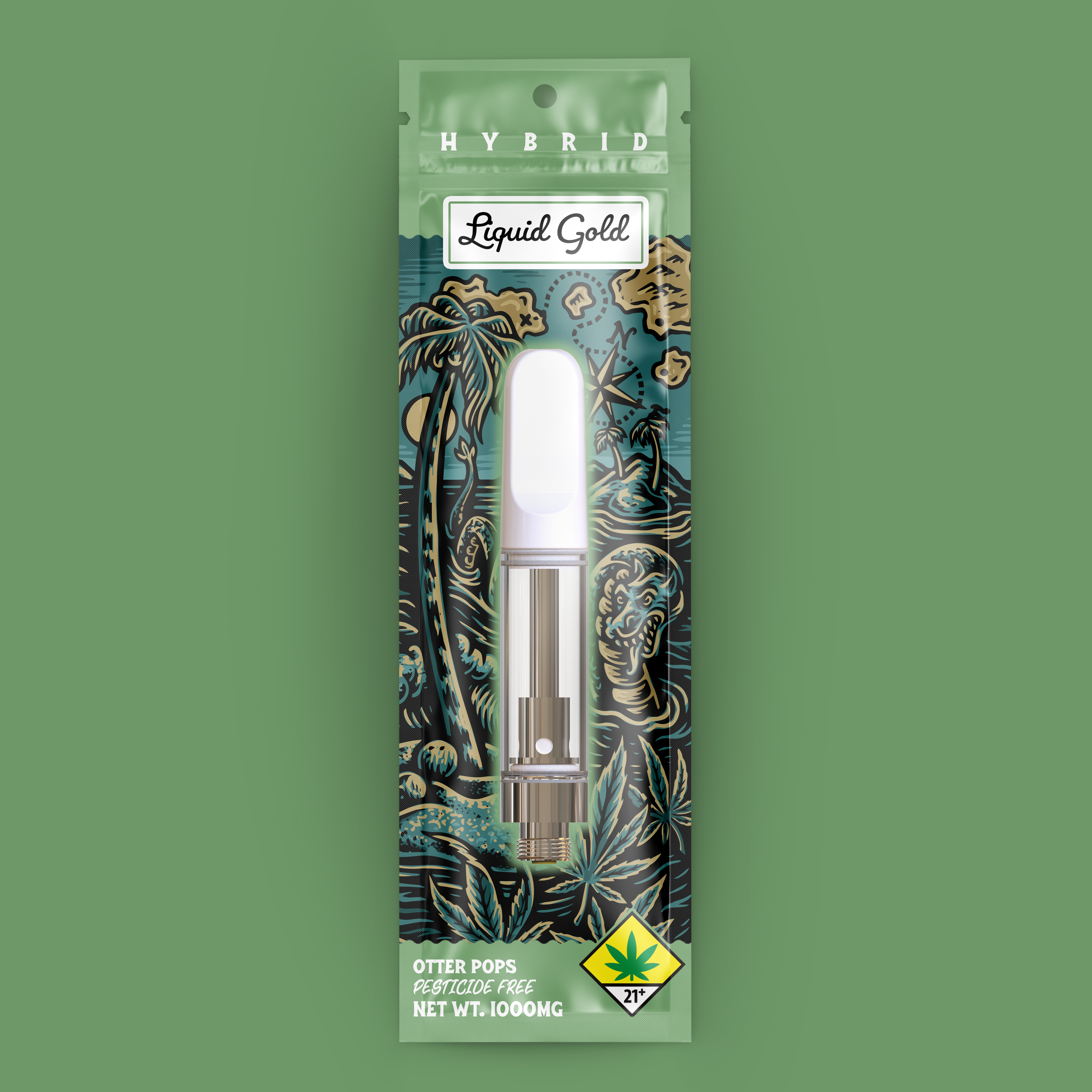 Otter Pops Liquid Gold Cartridge | 1g (DOH)