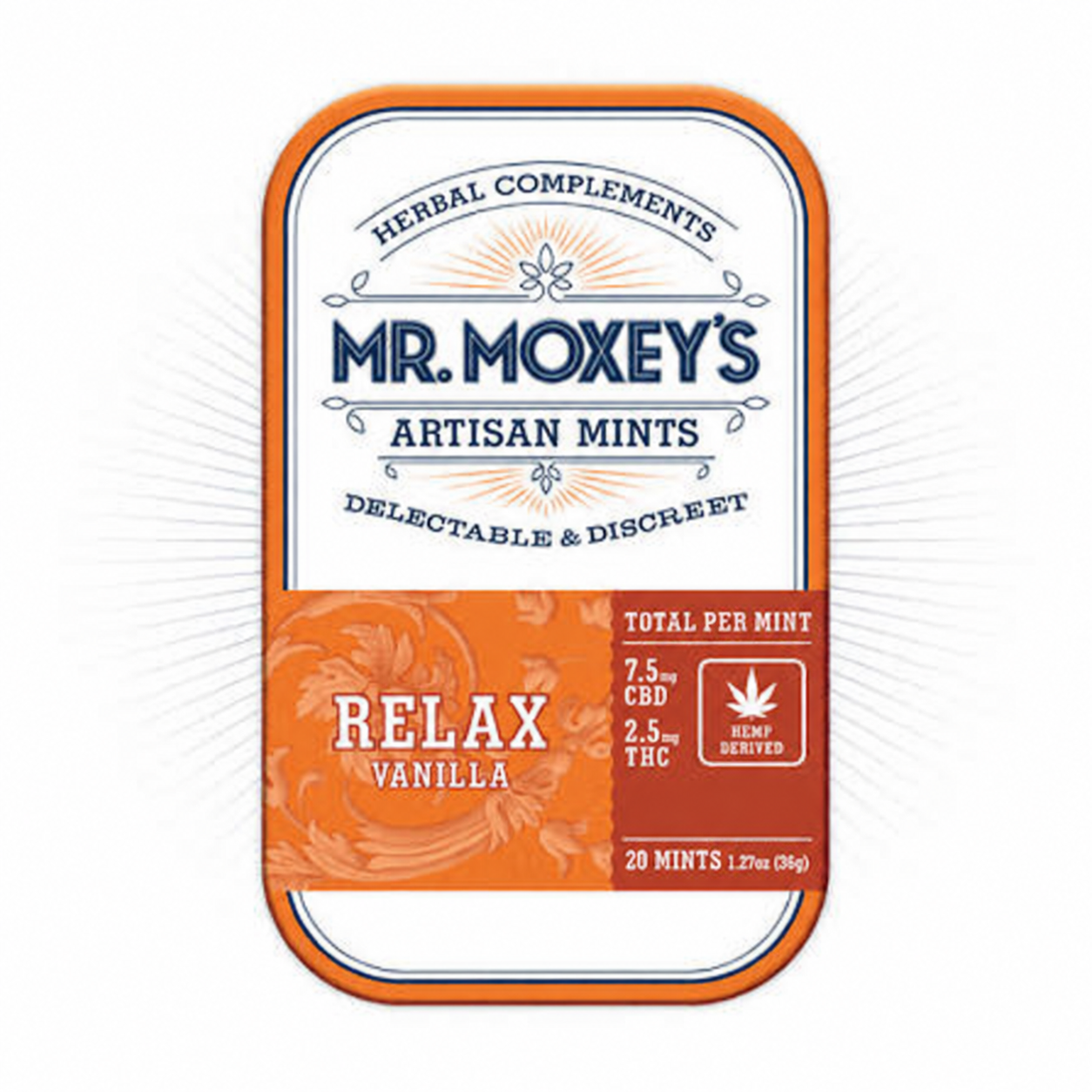 Mr. Moxey's - Vanilla Relax 3:1 CBD: THC - 100mg - 20ct