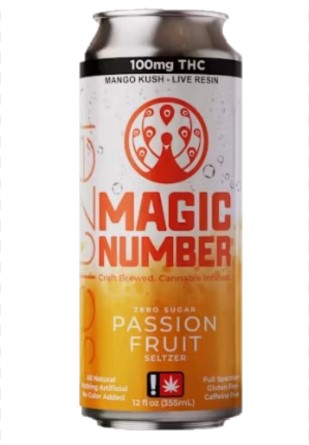 Passion Fruit Seltzer with Live Resin