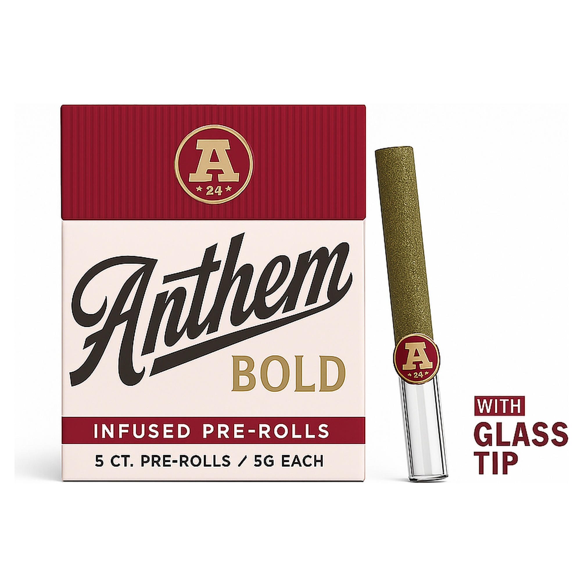 Jet Fuel | Bold Glass Tip Infused Pre-rolls | Hybrid | 5pk