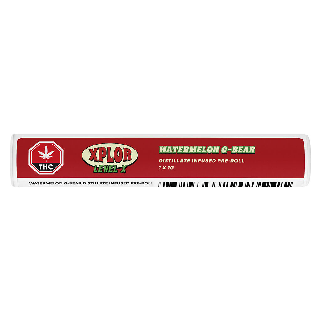 XPLOR Level X - Watermelon G-Bear Distillate Infused Pre-Roll