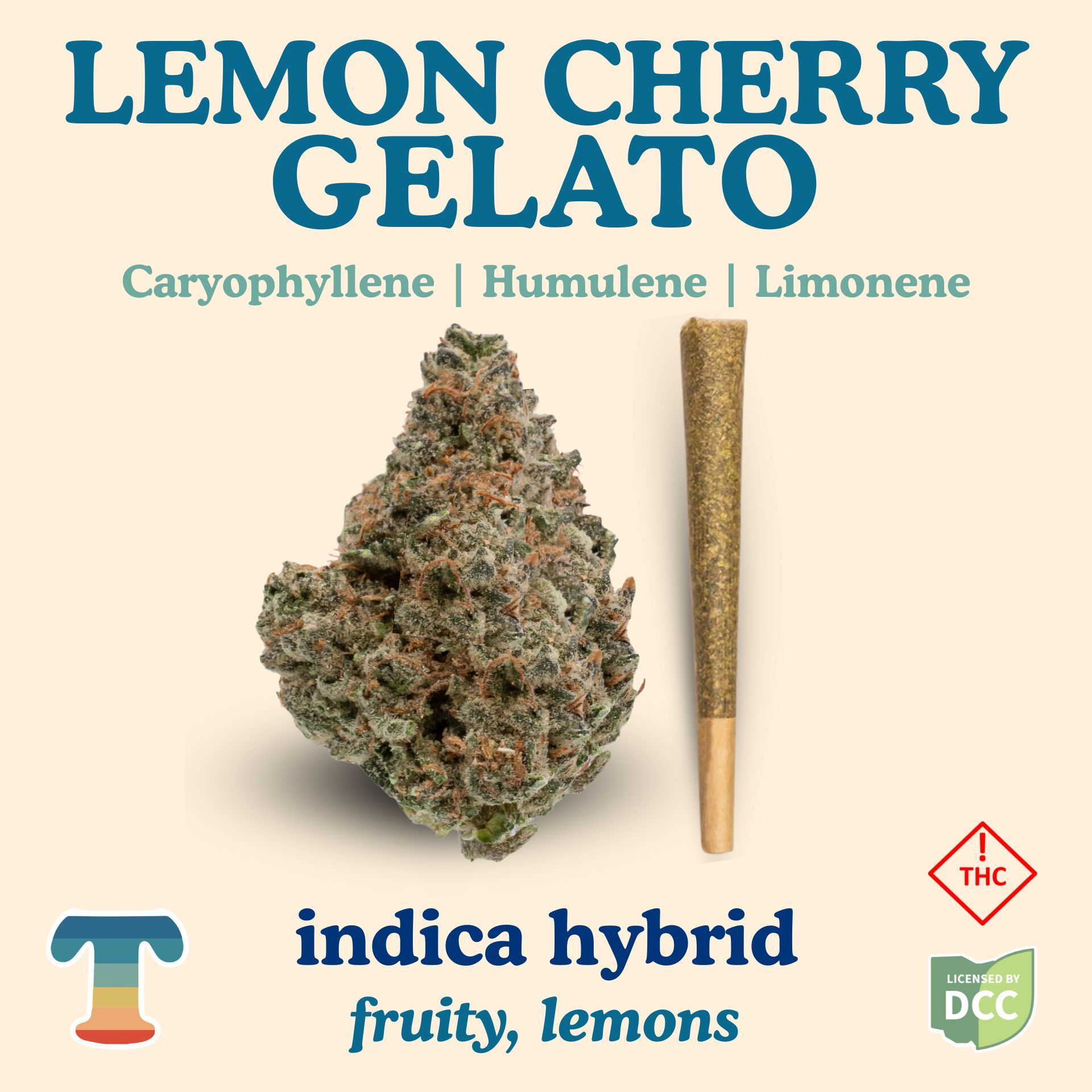 Lemon Cherry Gelato Raw Pre Roll