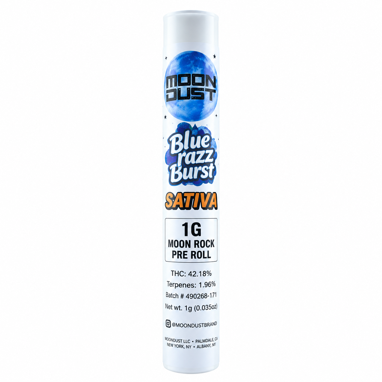 Moondust | Blue Razz Burst | Moonrock Preroll
