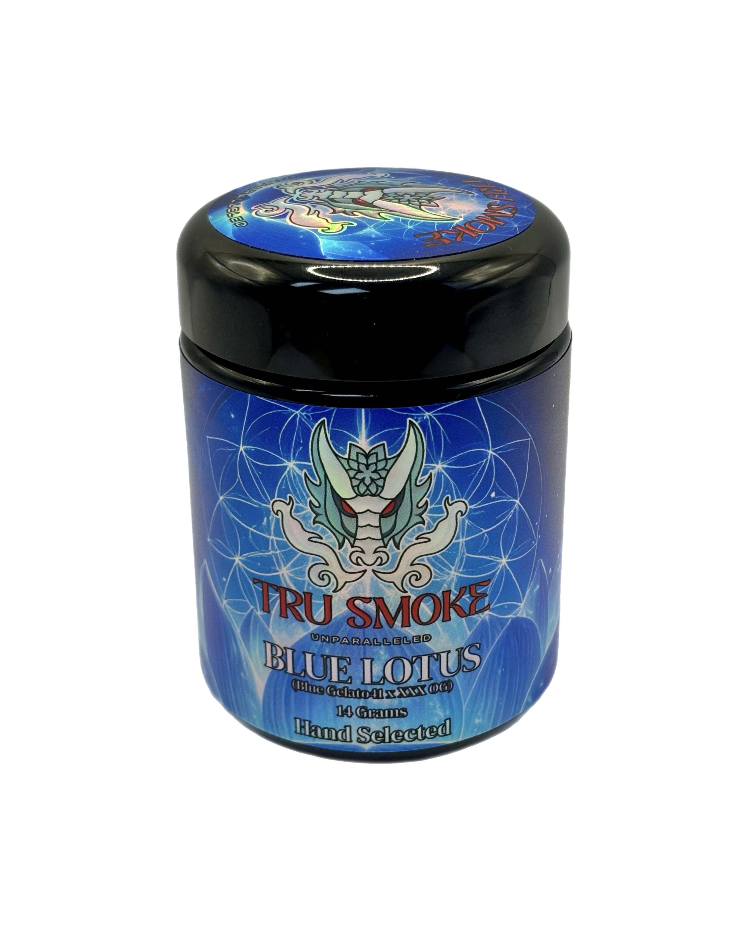 TruSmoke | Blue Lotus | Hand-Selected 14g Pre-Pack Jar