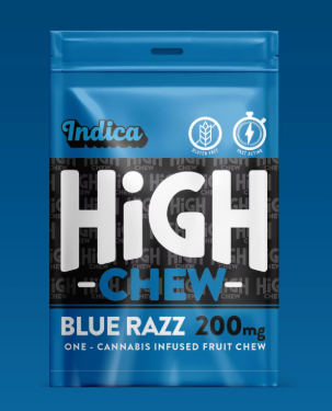 High Chew - Gummies - 200mg - 1pc - Blue Razz