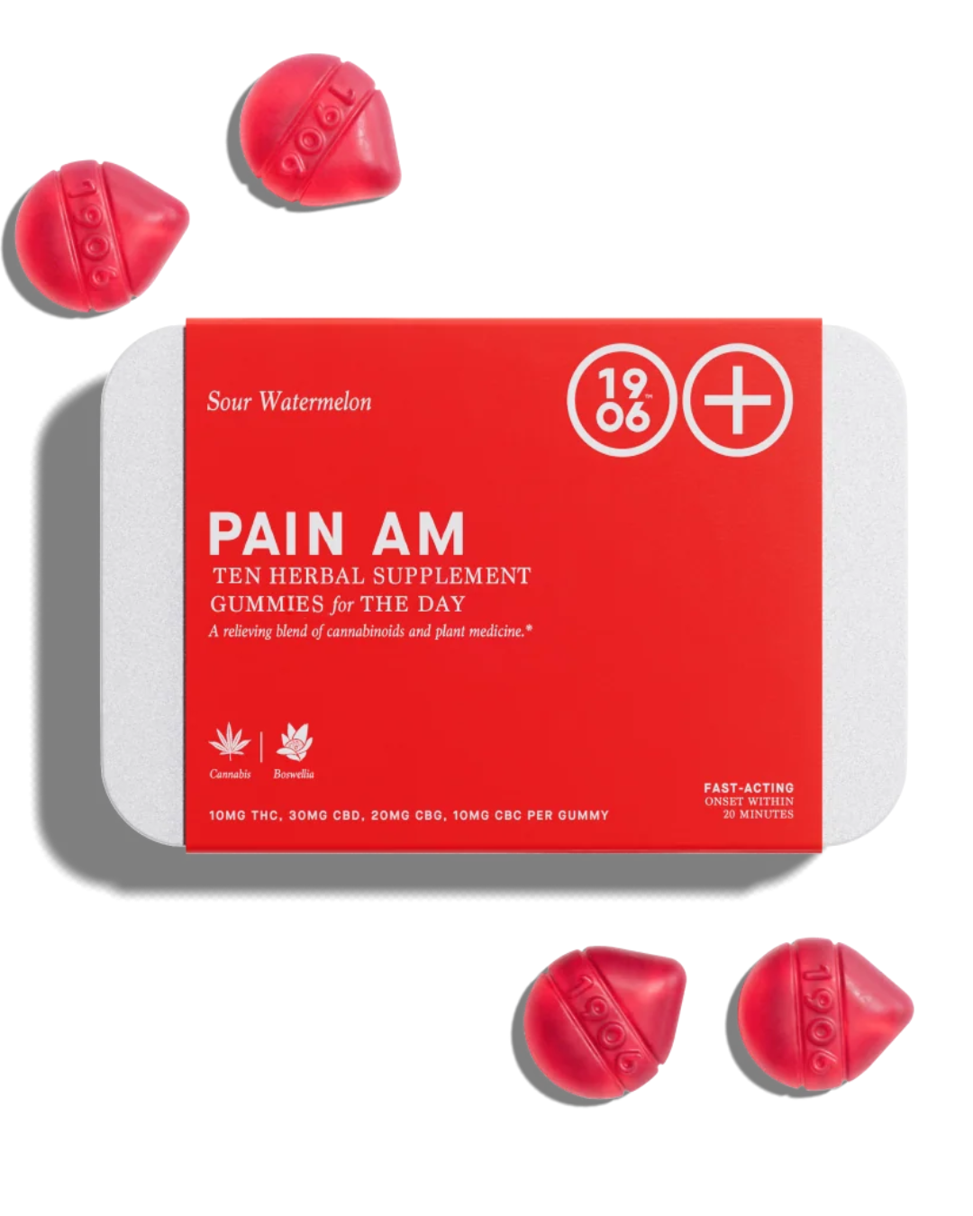 1906 4 Pack Gummy- Relief AM