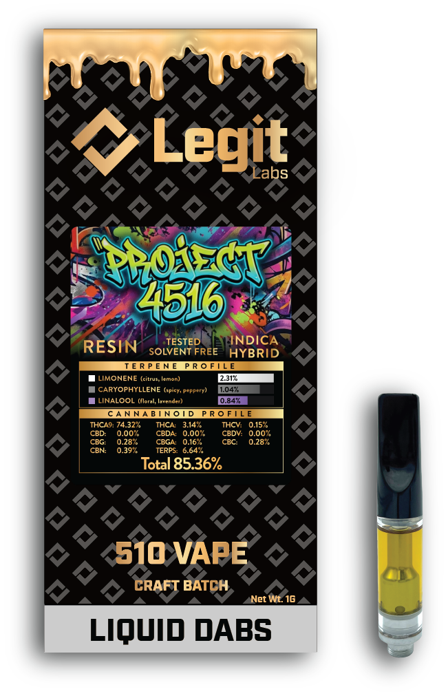 Legit Labs Project 4516 Resin 510 Cartridge