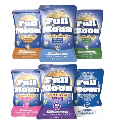 Full Moon - Strawberry Milkshake - 200mg White Chocolate Bites